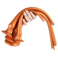YIJI Plug anal en silicone à queue extra longue, bâton de massage pour stimulation anale et masturbation féminine, produit sexuel pour adultes