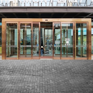 Hệ Thống Lối Vào 125A 150Kg Hiện Đại Cửa Cảm Biến Không Khung Cửa Trượt Kính Tự Động - Product Image 2