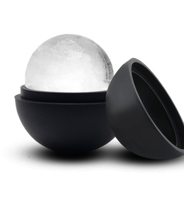 Bandeja <span class=keywords><strong>de</strong></span> silicona reutilizable personalizada para Hacer bolas <span class=keywords><strong>de</strong></span> hielo, <span class=keywords><strong>de</strong></span> grado alimenticio, sin Bpa, grande, 2,5 pulgadas, para whisky, esferas transparentes - Product Image 6