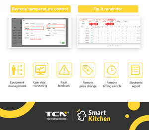 Tcn 24/7 bữa ăn nóng máy bán hàng tự động kinh doanh với lò vi sóng Máy bán hàng tự động cho thực phẩm nóng phổ biến ở Châu Âu - Product Image 4