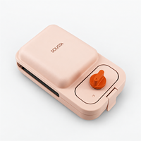 Pièces de coque pour machine à sandwich et gaufrier, en plastique ABS rose, moulées par injection, personnalisées OEM