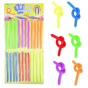 Cuerda Elástica de TPR de Colores de Nueva Tendencia para Jugar con Fideos, Juguete Antiestrés para Niños y Adultos de 5 a 7 Años, Marca QF - Product Image 3