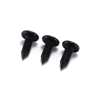 Vis autotaraudeuse en acier inoxydable à tête plate, zinguée noire, filetage grossier ISO métrique/pouces M4*12mm, marque Jinhe, fabriquée en Chine