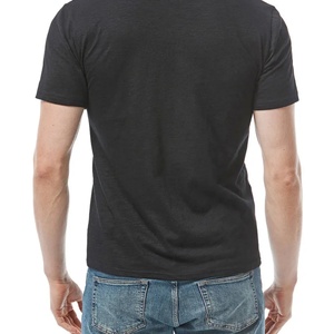 Camiseta Henley de Manga Corta para Hombre, Color Sólido, Estilo Casual de Verano, Corte Regular, Deportiva, Poliéster/Algodón, Antiarrugas, Venta al Por Mayor - Product Image 6