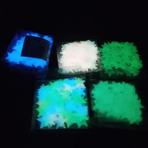 100pcs/ Pack Wall Stickers Stars Luminous Fluorescent Noctilucent Glow In Dark For Kids Rooms Hot Sale