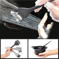 Vente directe d'usine, ensemble d'outils de coloration capillaire en plastique durable, brosse et peigne professionnels pour salon, utilisation pour la coloration et le traitement des cheveux