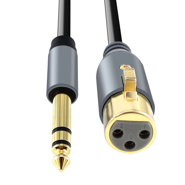 High Quality Trs 6.35mm (1/4 Inch) Male to Xlr Female Cable Xlr and 6.35mm Stereo Jack to Xlr Male Cab for Microphone