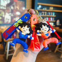 Cartoon Dragon Ball Silikon-Gel Niedlicher Stil Goldener Reif Auto-Schlüsselanhänger Kleines Geschenk Anhänger Puppe