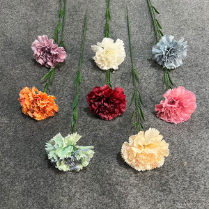 Fleur artificielle de carnation à tête unique simulée, fleur en soie pour décoration de mariage et de maison, cadeau, vente en gros fabricant - Product Image 2