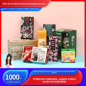 Caja de embalaje personalizada, embalaje pequeño, caja con gancho personalizada, cartón blanco, impresión de logotipo, caja con ventana de color, personalizada - Product Image 4
