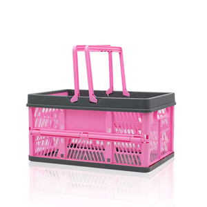 <span class=keywords><strong>Panier</strong></span> en plastique rose de supermarché Paniers à provisions pour dépanneurs - Product Image 1
