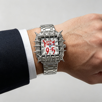 Montre à quartz en alliage de style gothique Y2K rétro avec design griffe d'albâtre pour hommes et femmes, tendance européenne et américaine