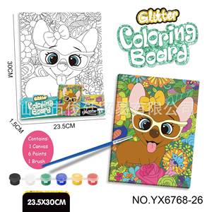 Ensemble de tableaux à colorier en papier pour enfants, jouet éducatif pour l'apprentissage précoce, peinture à l'aquarelle, design sirène - Product Image 3