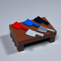 50G/SET Hachoir à viande domestique Couteau de chef de cuisine Briques de construction en plastique Jouets Accessoires de remplacement NO.98369