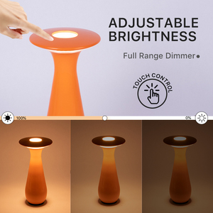 Hoa bình LED bảng đèn không dây LED ánh sáng ban đêm nguyên thủy pin sạc Đèn bàn cạnh giường ngủ nhựa phòng sử dụng - Product Image 5