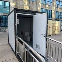 Toilettes portables de luxe, abordables et haut de gamme, structure en acier, sanitaires mobiles, conteneurs chimiques, maisons préfabriquées