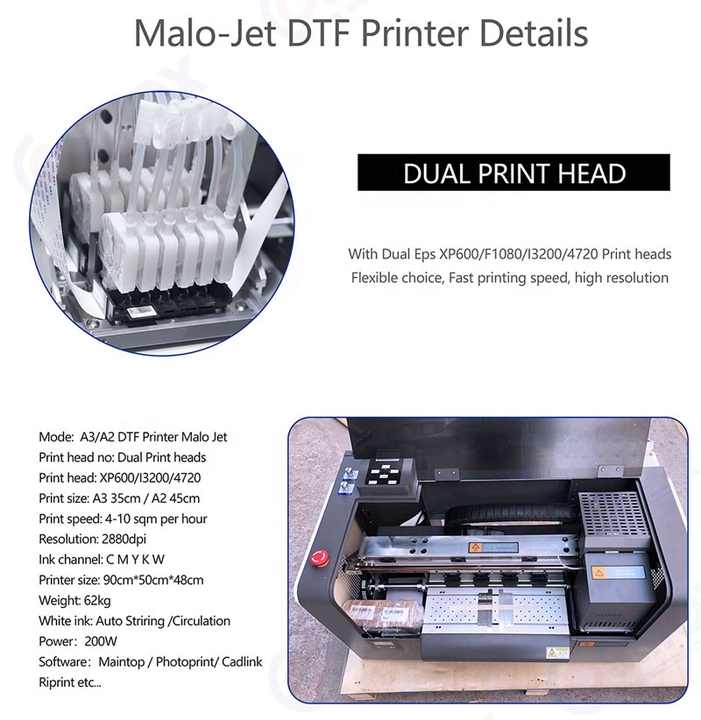 A3 PET Film Textile Direct to film dtf machine Custom Desktop DTF ...