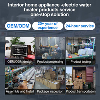 Chauffe-eau électrique intelligent 220 V pour la maison, vertical, sans réservoir, chauffe-eau instantané électrique