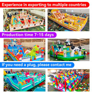 <span class=keywords><strong>Castillo</strong></span> Inflable para Exteriores con Área de Obstáculos y Tobogán, Casa de Brinco para Niños al por Mayor, Adecuada para Fiestas y Actividades de Pascua - Product Image 3