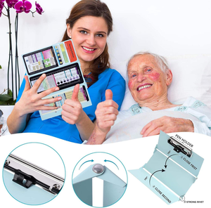 Porte-documents médical pliable avec feuilles de rappel médicales, bloc-notes portable en aluminium à 3 couches pour infirmières et étudiants - Product Image 4