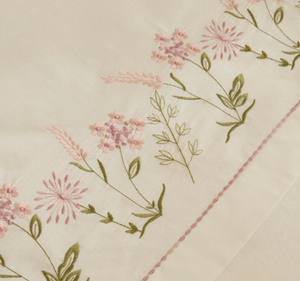 Ensembles de housse de couette antibactérienne perméable à l'air les plus vendus literie à broderie à motif de fleurs pour la maison pour les hôtels - Product Image 2