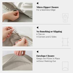 Copripiumino per ragazze per <span class=keywords><strong>singolo</strong></span>, copripiumino estivo in bambù da letto, copripiumino Boho Du Set di biancheria da letto personalizzata per la casa - Product Image 5