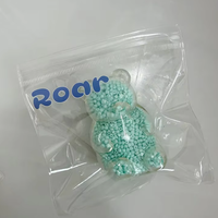 AMSR Macaron Bear Balle Squishy à Rebond Lent, Jouet Anti-Stress à Presser à la Main, Façonnable avec Perles, Vente en Gros