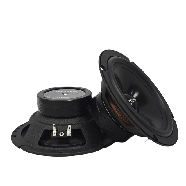 Full Range 2-Way Car Audio Component Speakers Mirage Bass Woofer and Dome Tweeter Horn Integration