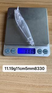 Leurre de pêche vierge non peint, corps de leurre méné 11.19g 110mm, appât méné, jerkbait, suspension vierge, leurre méné de surface 8330 # - Product Image 6