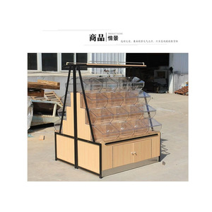 Estante de exhibición de madera para dulces, estante acrílico para exhibición de aperitivos y comestibles, para <span class=keywords><strong>supermercado</strong></span> - Product Image 5