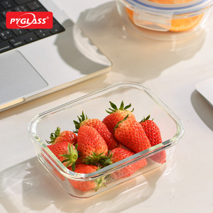 Pyglass <span class=keywords><strong>2025</strong></span> Hot Bán Chất lượng cao Glass <span class=keywords><strong>container</strong></span> lưu trữ thực phẩm dễ thương cho nhà bếp Văn Phòng TrườNg Đảng tùy chỉnh đóng hộp - Product Image 6