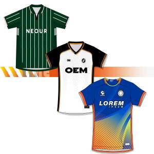 เสื้อยืดฟุตบอลย้อนยุคผู้ชาย โพลีเอสเตอร์ 100% เสื้อแฟนกีฬาเยาวชน แบบสั่งทำพิเศษ พร้อมสกรีนชื่อส่วนตัว รับผลิตแบบ OEM อัตโนมัติ - Product Image 1