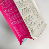 Friandises pour chats au saumon lyophilisé, sachet refermable pour l'emballage d'aliments pour animaux de compagnie