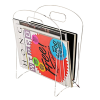 Organisateur de comptoir en acrylique transparent personnalisé pour documents et magazines