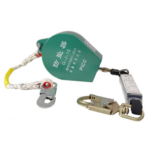 อุปกรณ์ป้องกันการตกจากที่สูง Zhongyu รับน้ำหนักได้ 100 กก. ระบบล็อคสองชั้น ความสูง 10 ม. อุปกรณ์นิรภัยสำหรับงานที่สูง - Product Image 5