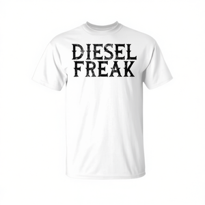 T-shirt Diesel Freak blanc à manches courtes pour hommes, vêtements décontractés - Product Image 2
