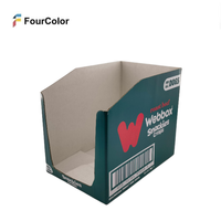 Vente en gros, étagère promotionnelle, emballage prêt à déchirer, boîte de présentation pliante en carton et papier de comptoir