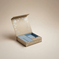 Coffret Cadeau Magnétique Rigide Personnalisé Imprimé pour les Fêtes, avec Papier Couché Multi-Tailles pour Emballage de Noël et de Fêtes
