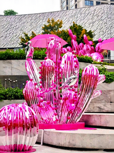 Escultura Artística <span class=keywords><strong>de</strong></span> <span class=keywords><strong>Cactus</strong></span> Rosa |   Instalación a Gran Escala con Temática Desértica para <span class=keywords><strong>Centros</strong></span> Comerciales, Plazas Comerciales y <span class=keywords><strong>Centros</strong></span> <span class=keywords><strong>de</strong></span> Venta Minorista - Product Image 3