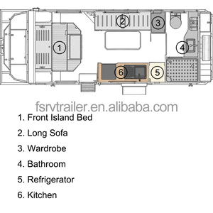 Caravane tout-terrain spacieuse à double essieu, caravane de luxe à essieu tandem, camping-car multi-lits, cuisine <span class=keywords><strong>Thetford</strong></span>, salle de bain, toilettes - Product Image 6
