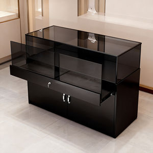 Vitrina Moderna de Lujo para Joyería, Exhibidor de Metal y MDF Personalizable con Gabinete de Vidrio para Museo, Exposición de Artefactos, Centro Comercial o Tienda - Product Image 4