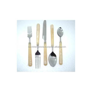 Ensemble de couverts de luxe en acier inoxydable avec poignée en résine couverts pour la décoration de table - Product Image 5
