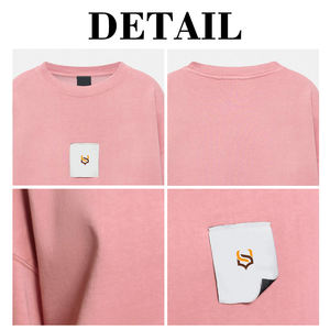 KingSen Custom <b>Patchwork</b> 300GSM Cotton Breathable Long Sleeve T-<b>shirts</b> Regular Fit Y2K Style Men's T-<b>shirts</b> - Product Image 6