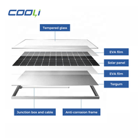 Cooli Oem 400W Panneau solaire 450W 500W Panneaux solaires de puissance 550W Panneaux solaires photovoltaïques