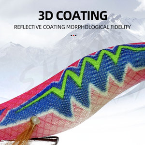 Mồi Câu Mực Nổi Mồi Câu Mực Bạch Tuộc Mồi Câu Cá Bằng Gỗ Bionic Dạ Quang Cứng Bộ Mồi Câu Cá Mồi Câu Mực Nước Mặn - Product Image 3