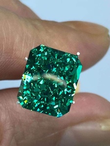 Đá zircon cubic CZ rời, chất lượng cao, nhiều màu sắc, kiểu cắt đá băng, kích thước 7x9, 10x12, bán buôn JiangTong. - Product Image 5