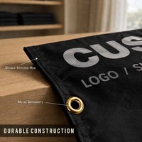 Drapeaux personnalisés imprimés numériquement, grande taille, logo personnalisé, polyester durable, drapeaux promotionnels pour événements sportifs en intérieur et en extérieur