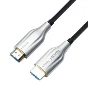 Cabo hdmi A-A de alta velocidade de fibra óptica, cabo hdmi 2.0 hdr 4k