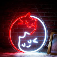 Enseignes néon en gros Vice City, néon LED personnalisé, forme fantôme, style dessin animé, anime, décoration murale pour fête et bar, garantie 1 an