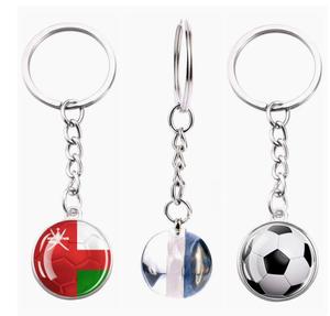 Porte-clés et pendentif de sac en verre avec fleur en cristal, motif drapeau national des Émirats <span class=keywords><strong>arabes</strong></span> <span class=keywords><strong>unis</strong></span>, bijou souvenir de voyage - Product Image 3
